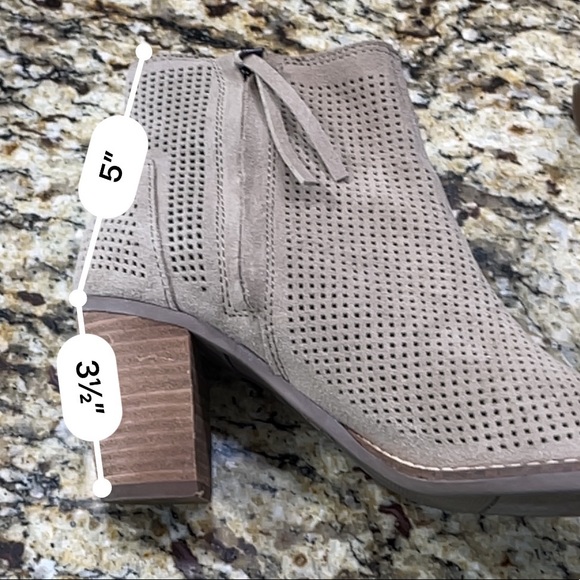 Toms Majorca Peep Toe Perf Mid-Calf Wedged Sandal - Picture 6 of 8